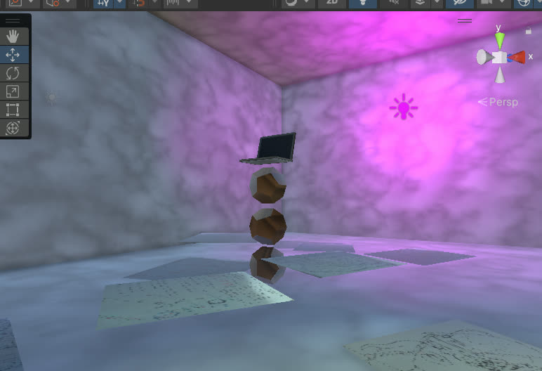 VR interior kitchen lab room
