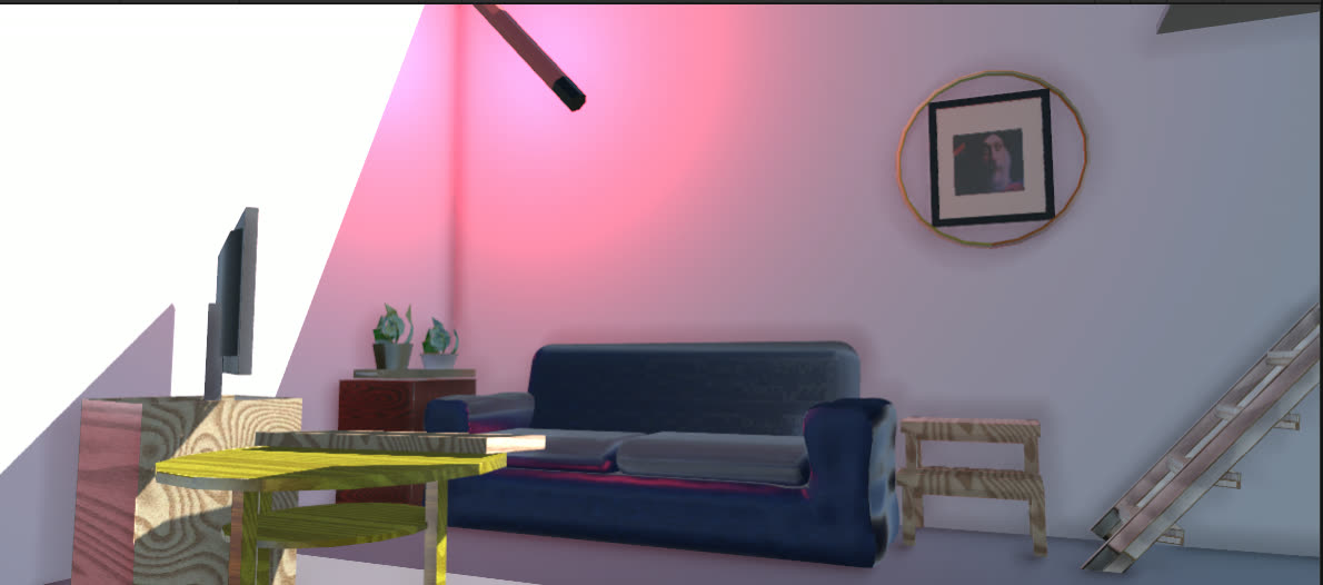 VR living room render